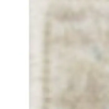 8' Ivory Chevron Runner Rug