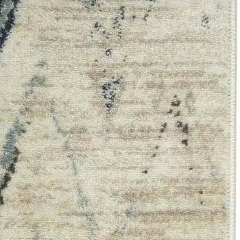 3' X 5' Ivory Chevron Area Rug