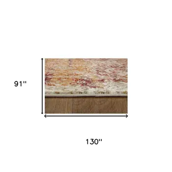 8' X 11' Rust Oriental Area Rug