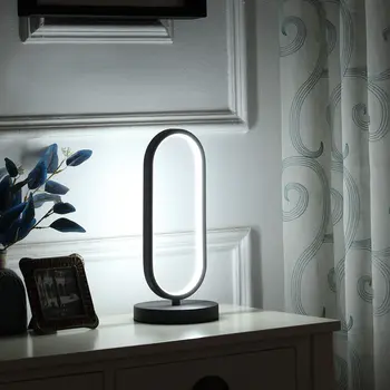 14" Black Metal Desk LED Table Lamp