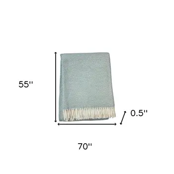 Soft Sky Blue Links Pattern Throw Blanket