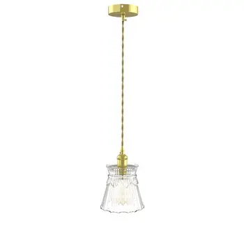 Kitchen Island Cylinder Glass Edison Bulb Dimmable Ceiling Light With Clear Shades