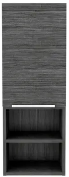 32" Smoky Gray Oak Accent Cabinet With Three Shelves