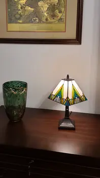 15" Dark Brown Metal Candlestick Table Lamp With Beige Shade