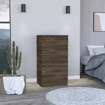 23" Dark Brown Two Drawer Standard Chest