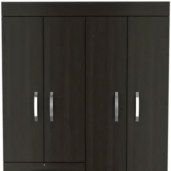 47" Black Three Drawer Combo Dresser
