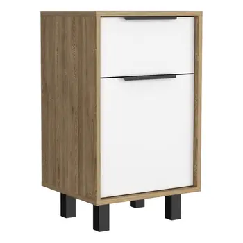 28" Wood One Drawer Nightstand