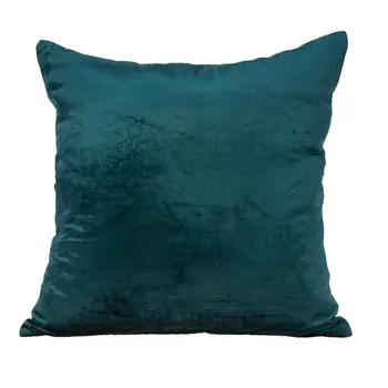 22" Teal Blue Cotton Blend Throw Pillow