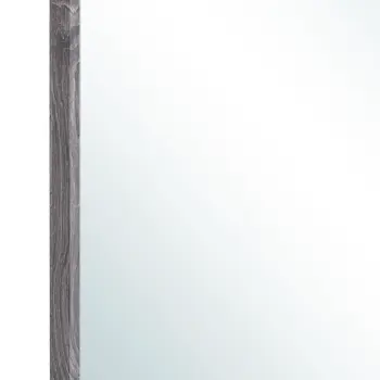 35" Dark Gray Wood Framed Accent Mirror