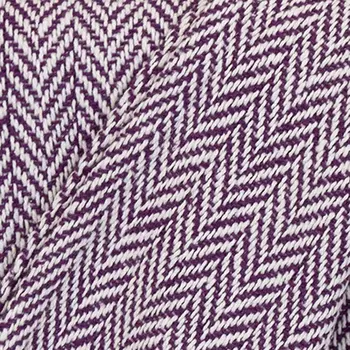 50" X 60" Purple and Ivory Woven Cotton Chevron Throw Blanket with Tassels