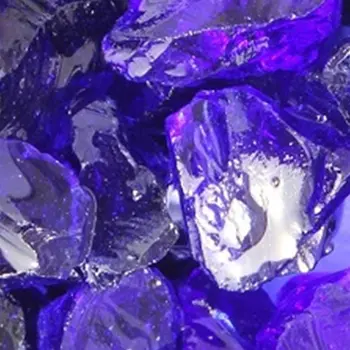 Cobalt Round Reflective Fire Pit Glass