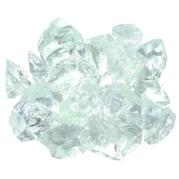 Clear Round Reflective Fire Pit Glass