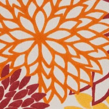 12' X 15' Red And Ivory Indoor Outdoor Area Rug