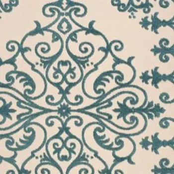 10' X 13' Aqua Indoor Outdoor Area Rug