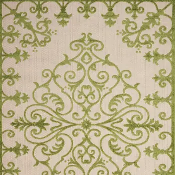 10' X 13' Green Indoor Outdoor Area Rug