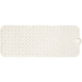 40" Beige Latex Bubbles Non Slip Shower Mat