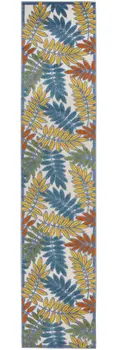 10' Ivory Indoor Outdoor Runner Rug