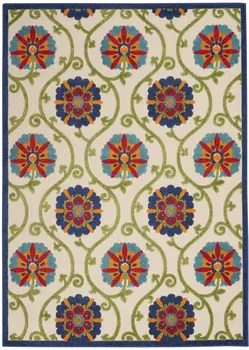 10' X 13' Blue Indoor Outdoor Area Rug