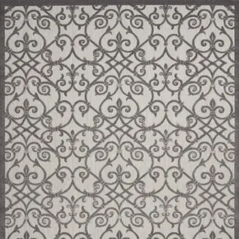 10' X 13' Gray Indoor Outdoor Area Rug