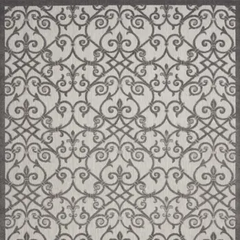 10' X 13' Gray Indoor Outdoor Area Rug