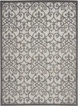 10' X 13' Gray Indoor Outdoor Area Rug