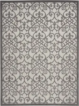 10' X 13' Gray Indoor Outdoor Area Rug