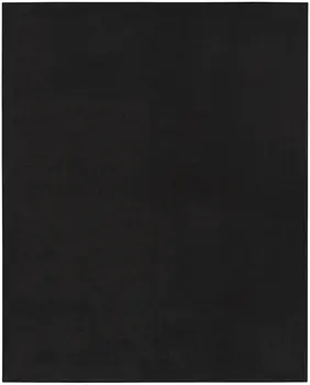 10' X 14' Black Stain Resistant Indoor Outdoor Area Rug