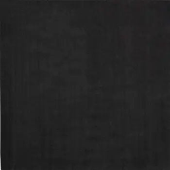 7' Black Square Indoor Outdoor Area Rug