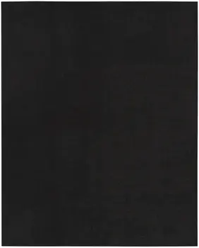 8' X 10' Black Stain Resistant Indoor Outdoor Area Rug