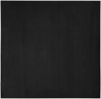 9' Black Square Indoor Outdoor Area Rug