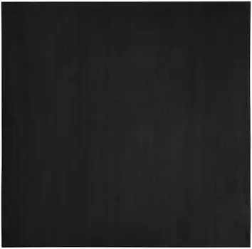 9' Black Square Indoor Outdoor Area Rug
