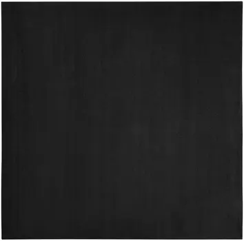 9' Black Square Indoor Outdoor Area Rug
