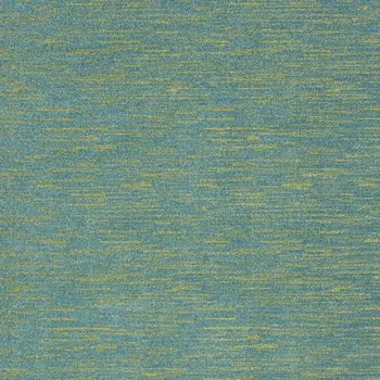 10' X 14' Blue And Green Indoor Outdoor Area Rug