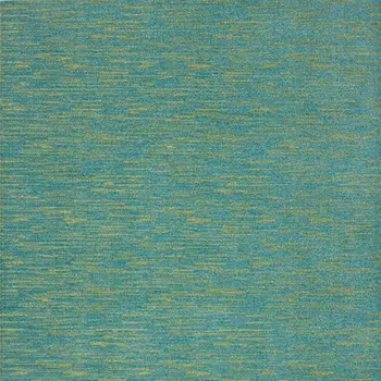 10' X 14' Blue And Green Indoor Outdoor Area Rug