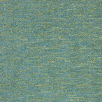 4' X 6' Blue And Green Indoor Outdoor Area Rug