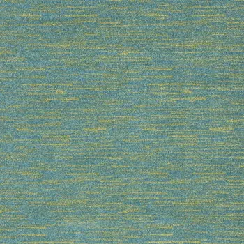 4' X 6' Blue And Green Indoor Outdoor Area Rug