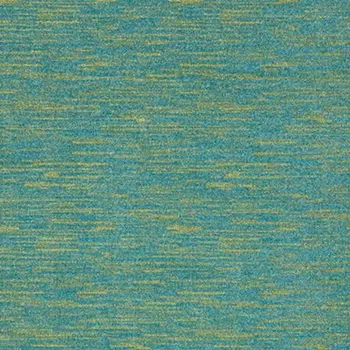 5' X 7' Blue And Green Indoor Outdoor Area Rug