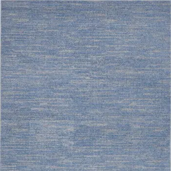 5' X 7' Blue And Gray Indoor Outdoor Area Rug