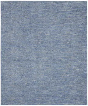 7' X 10' Blue And Gray Indoor Outdoor Area Rug