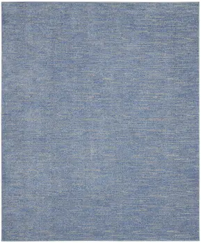 7' X 10' Blue And Gray Indoor Outdoor Area Rug