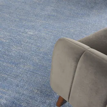 8' X 10' Blue And Gray Indoor Outdoor Area Rug
