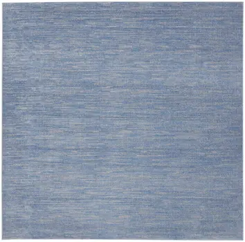 9' Blue And Gray Indoor Outdoor Area Rug