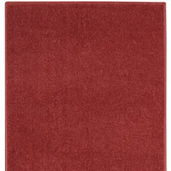 2' X 8' Brick Red Non Skid Indoor Outdoor Runner Rug