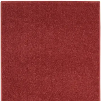 2' X 8' Brick Red Non Skid Indoor Outdoor Runner Rug