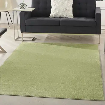 6' X 9' Green Indoor Outdoor Area Rug