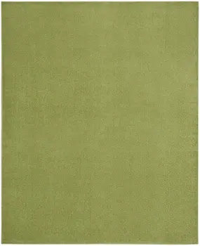 7' X 10' Green Indoor Outdoor Area Rug