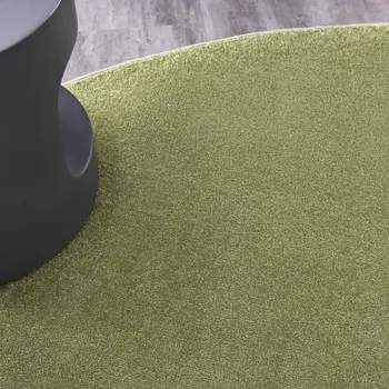 8' X 8' Green Round Indoor Outdoor Area Rug