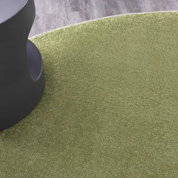 8' X 8' Green Round Indoor Outdoor Area Rug
