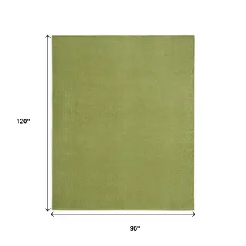 8' X 10' Green Indoor Outdoor Area Rug