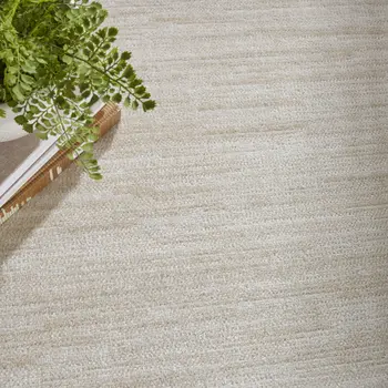 10' X 14' Beige And Ivory Indoor Outdoor Area Rug